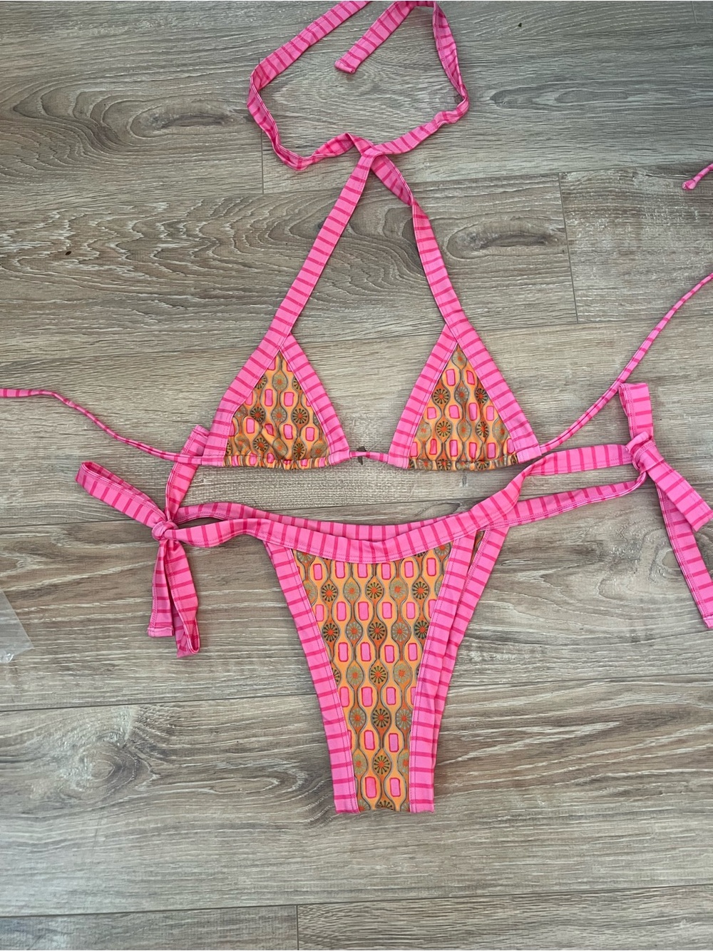 Strawberry Milk Mob Bikini set - size small
